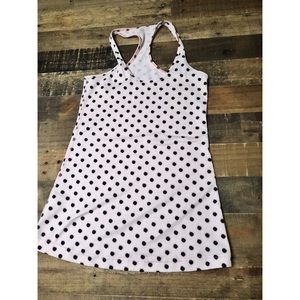 lululemon cool racerback light pink w polka dots